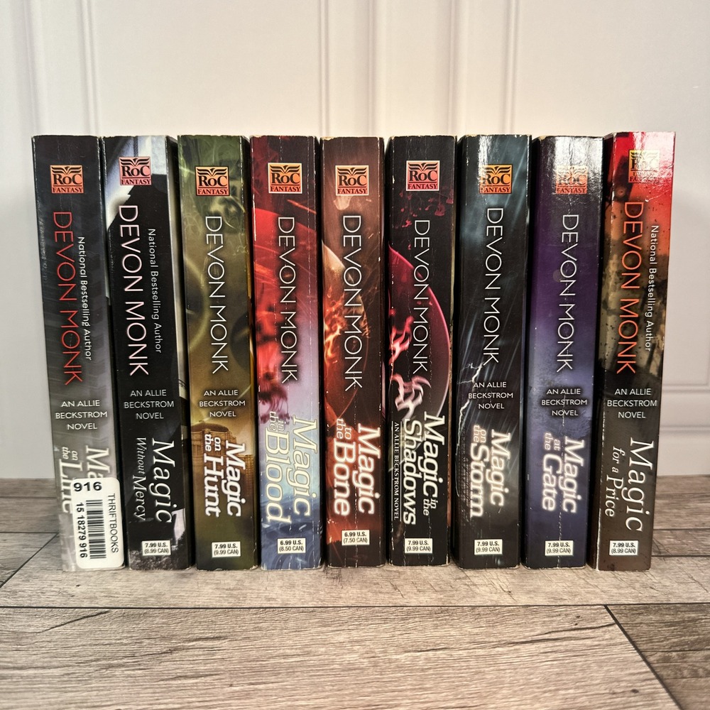 Devon Monk Allie Beckstrom Series 9 Book Lot Urban Fantasy Paperbacks Roc Magic